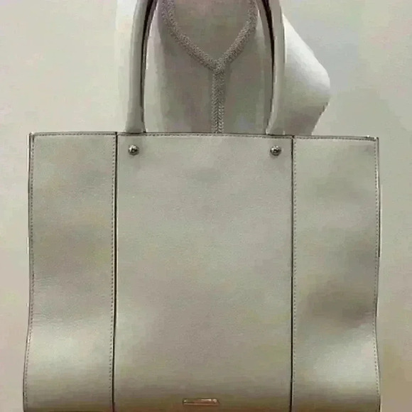 NWOT! Rebecca Minkoff Large Taupe MAB Tote - Saffiano Leather PRISTINE! - Picture 15 of 16
